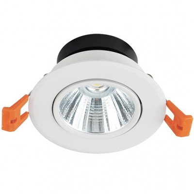 Φωτιστικό LED Χωνευτό Κινητό 12W 230V 840lm 24° 4000K Λευκό Φως IP44